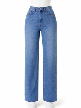 Seven7 High Rise Loose Straight Leg Jeans Size 10 NWT | Sustainable Denim